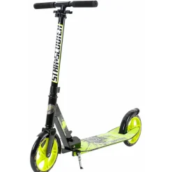 Star Scooter Alu City Vouwbaar 205mm Xxl Staplank Zwart / Groen