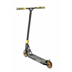 Star Scooter Stuntstep Freestyle Jump Alu 120mm Pro Trick Roller Zwart Goud