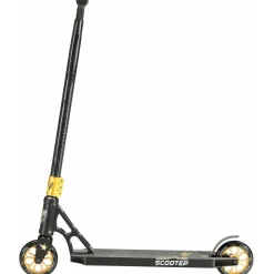 Star Scooter Stuntstep Freestyle Jump Alu 120mm Pro Trick Roller Zwart Goud