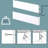 STAS picture hanging systems Stas Schilderijrail - Ophangsysteem Schilderijen - Cliprail Max - Wit - 150 Cm - Complete Kit