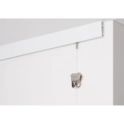 STAS picture hanging systems Stas Schilderijrail - Ophangsysteem Schilderijen - Cliprail Max - Wit - 150 Cm - Complete Kit