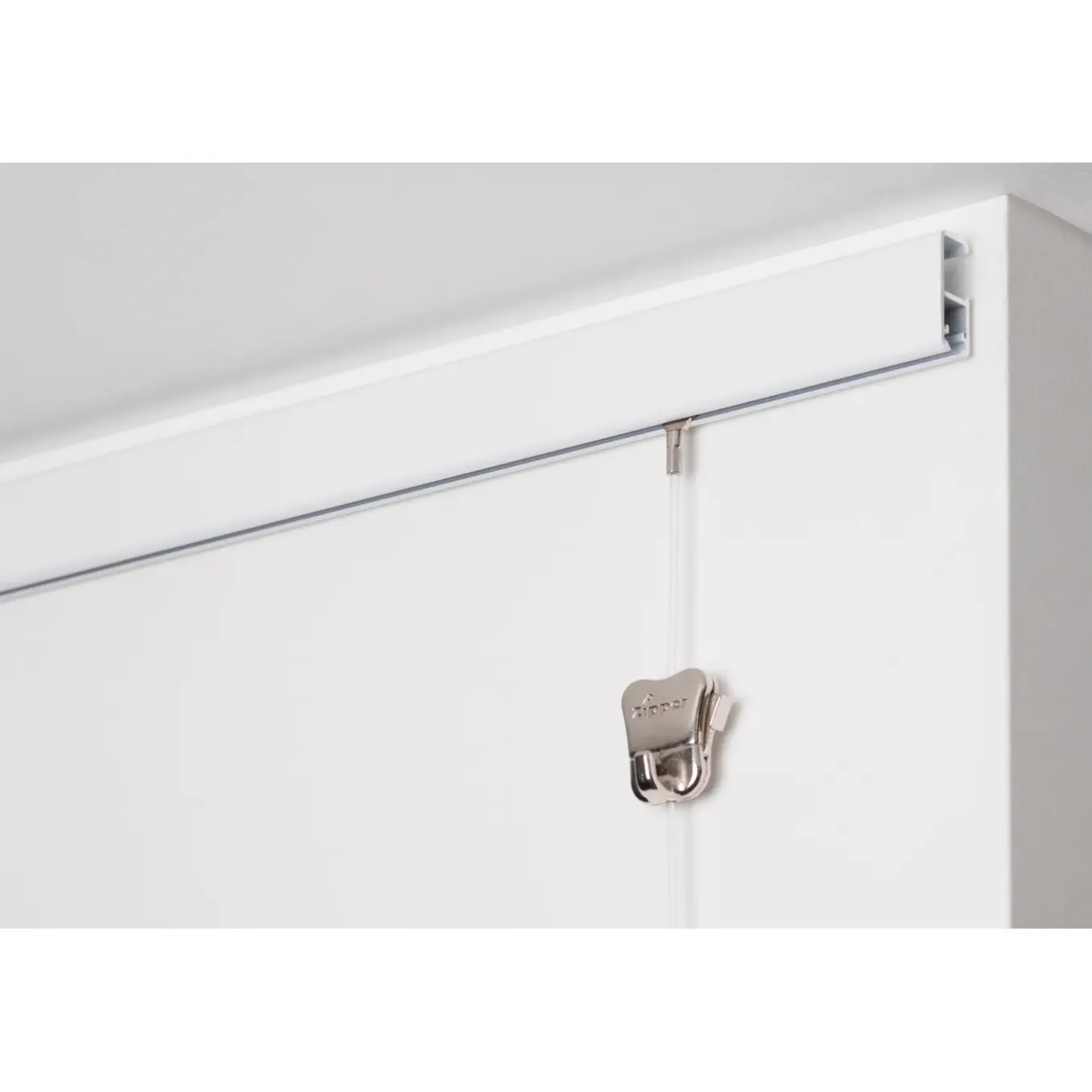 STAS Schilderijrail - Ophangsysteem Schilderijen - Cliprail Pro - Wit -150 cm - Complete Kit