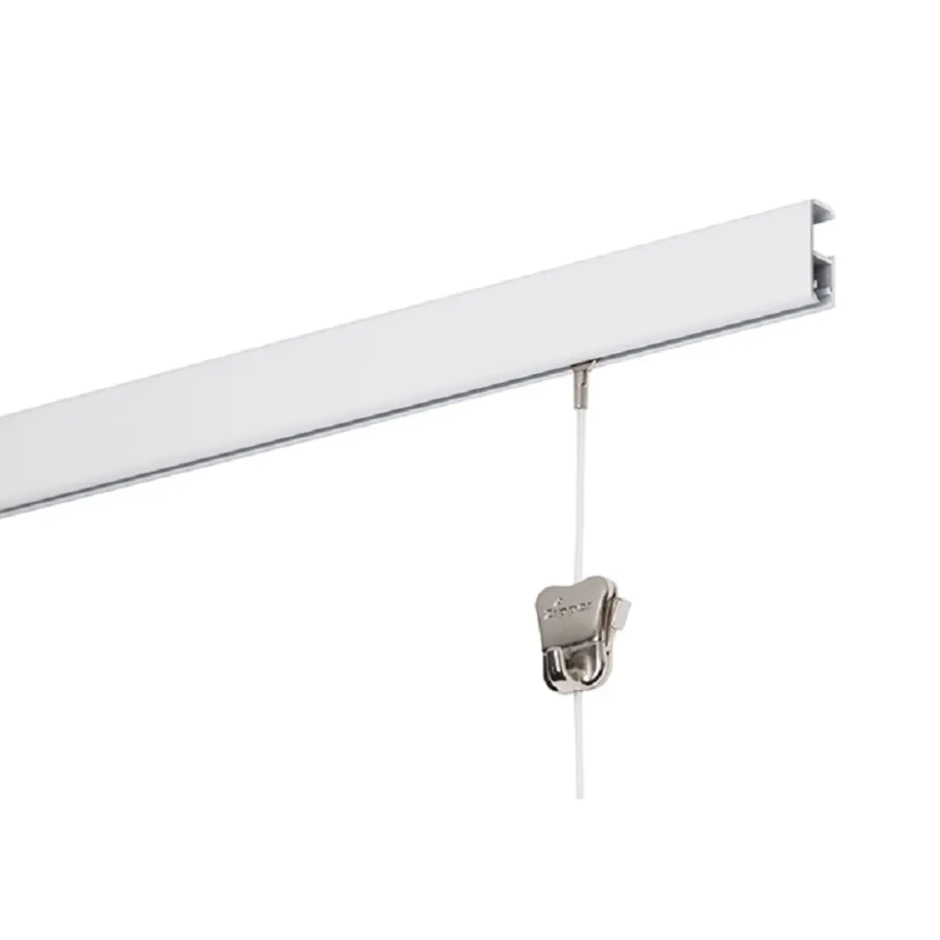STAS Schilderijrail - Ophangsysteem Schilderijen - Cliprail Pro - Wit -150 cm - Complete Kit