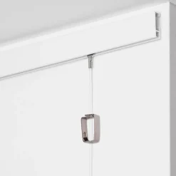STAS picture hanging systems Stas Schilderijrail - Ophangsysteem Schilderijen - Cliprail - 150 Cm - Complete Kit - Wit