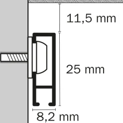 STAS picture hanging systems Stas Schilderijrail - Ophangsysteem Schilderijen - Cliprail - 150 Cm - Complete Kit - Wit