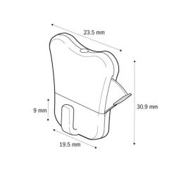 Stas Zipper - Ophanghaak - Schilderijhaken - 4 Stuks