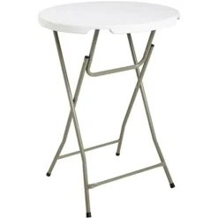 Statafel Party staand wit Ø80cm
