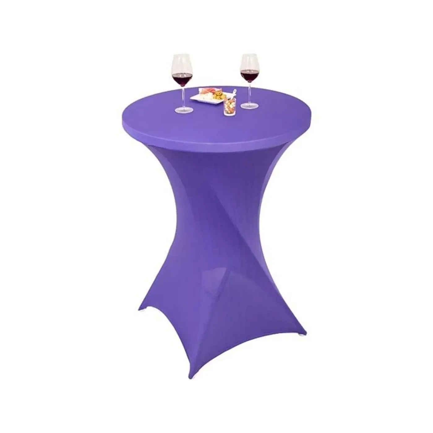 FDBW Statafelrok - Stretch - ∅80-85x110 Cm - Paars