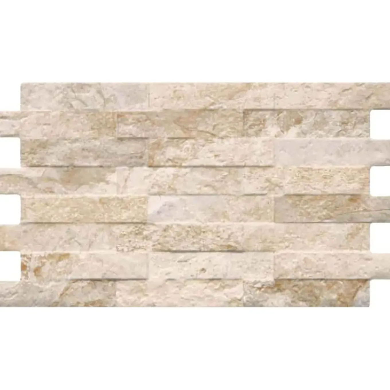 Steenstrip Farilya - Crème ecru mix - Keramiek - 25x40 cm - 0,85 m²