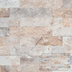 Steenstrip Farilya - Crème - Keramiek - 25x45 cm - 0,85 m²