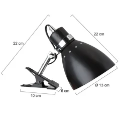 Steinhauer Spot Klemspot Spring 6827 Zwart