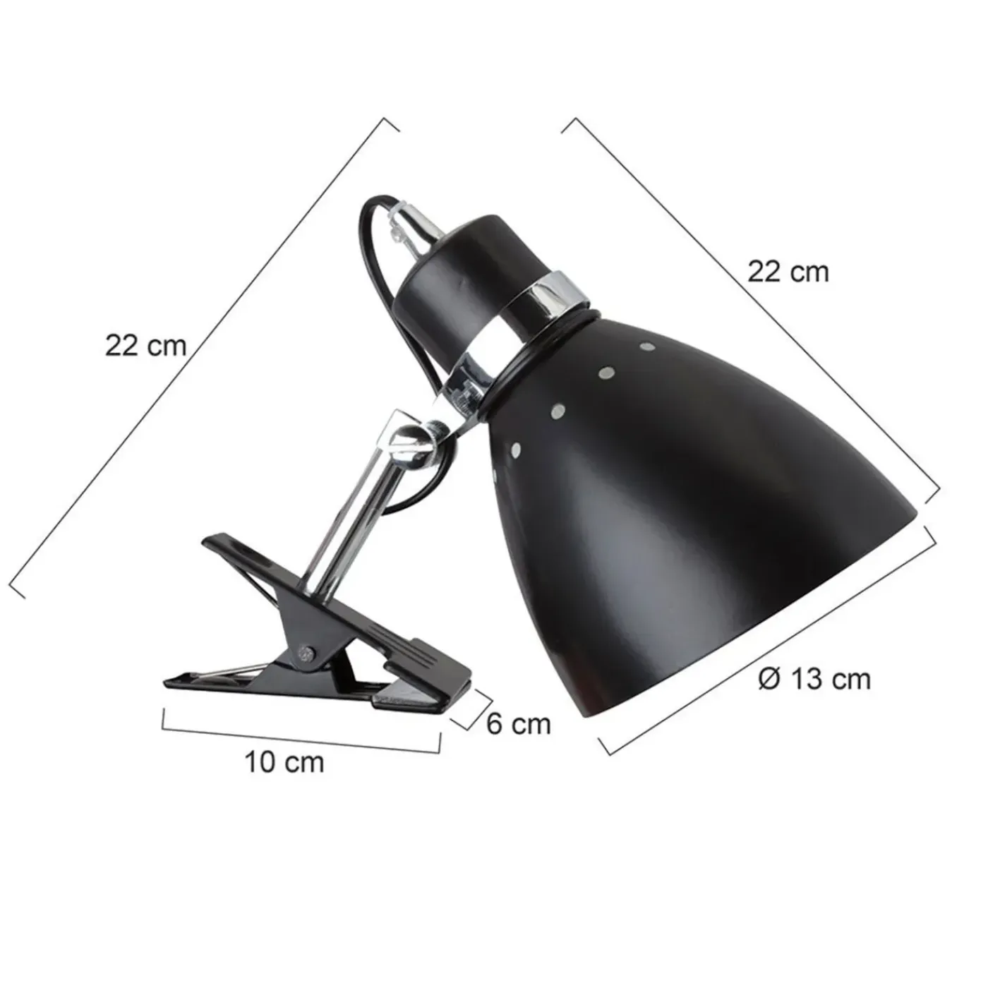 Steinhauer Spot Klemspot Spring 6827 Zwart