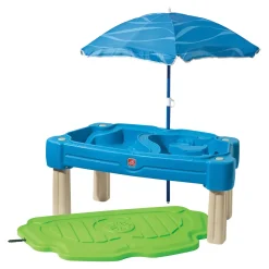 Step2 Cascading Cove Zand & Watertafel Met Parasol 107cm Blauw