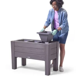 Step2 Lakewood Verhoogde Plantenbak 99cm Kunststof Bruin
