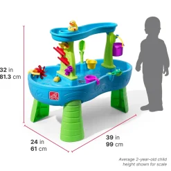 Step2 Rain Showers Splash Pond Watertafel 100cm Kunststof Blauw