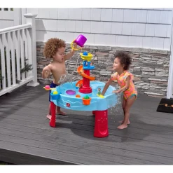 Step2 Spiral Slide Watertafel In Blauw & Rood