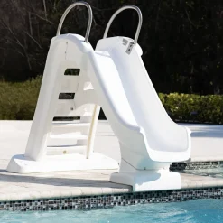 Step2 Vero Poolside Zwembad Glijbaan Van Kunststof In Wit