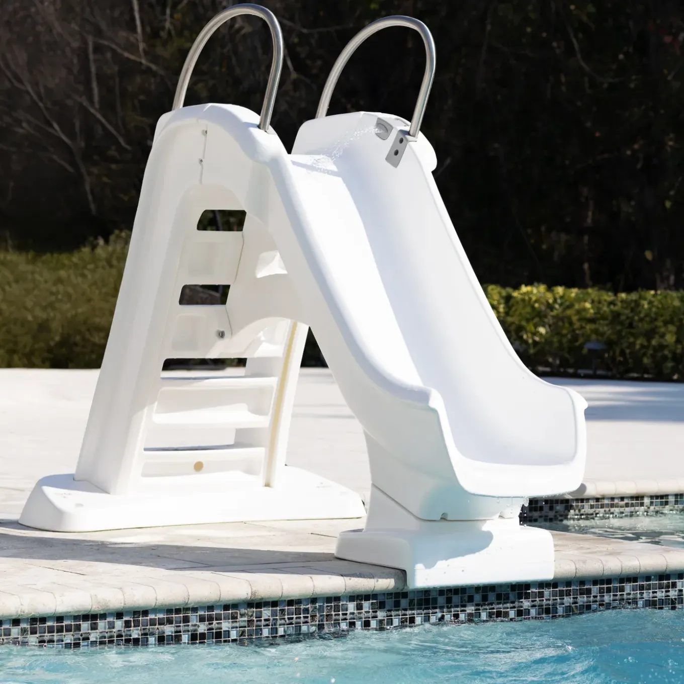 Step2 Vero Poolside Zwembad Glijbaan Van Kunststof In Wit