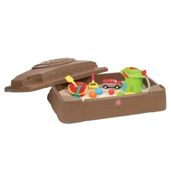 Step2 Zandbak Play & Store 106cm Kunststof Bruin