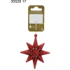 Ster - Rood - Plastic - 9cm