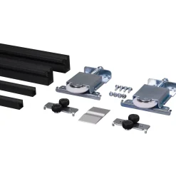 StoreMax schuifdeurpakket tbv 1 deur R-60 zwart mat