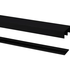Storemax schuifdeur rail aluminium zwart mat 180cm R-40