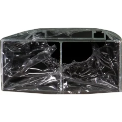 Storemax schuifdeur rail aluminium zwart mat 180cm R-40