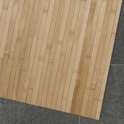 Storesdeco Natuurlijke Bamboe Vloerkleed, Antislip – Grijs Lichtbruin, 160 X 240 Cm