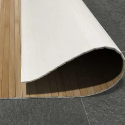 Storesdeco Natuurlijke Bamboe Vloerkleed, Antislip – Grijs Lichtbruin, 160 X 240 Cm