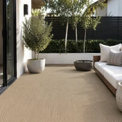 Storesdeco - Vinylvloer, Kamerbreed Tapijt, Beige 200x400 Cm