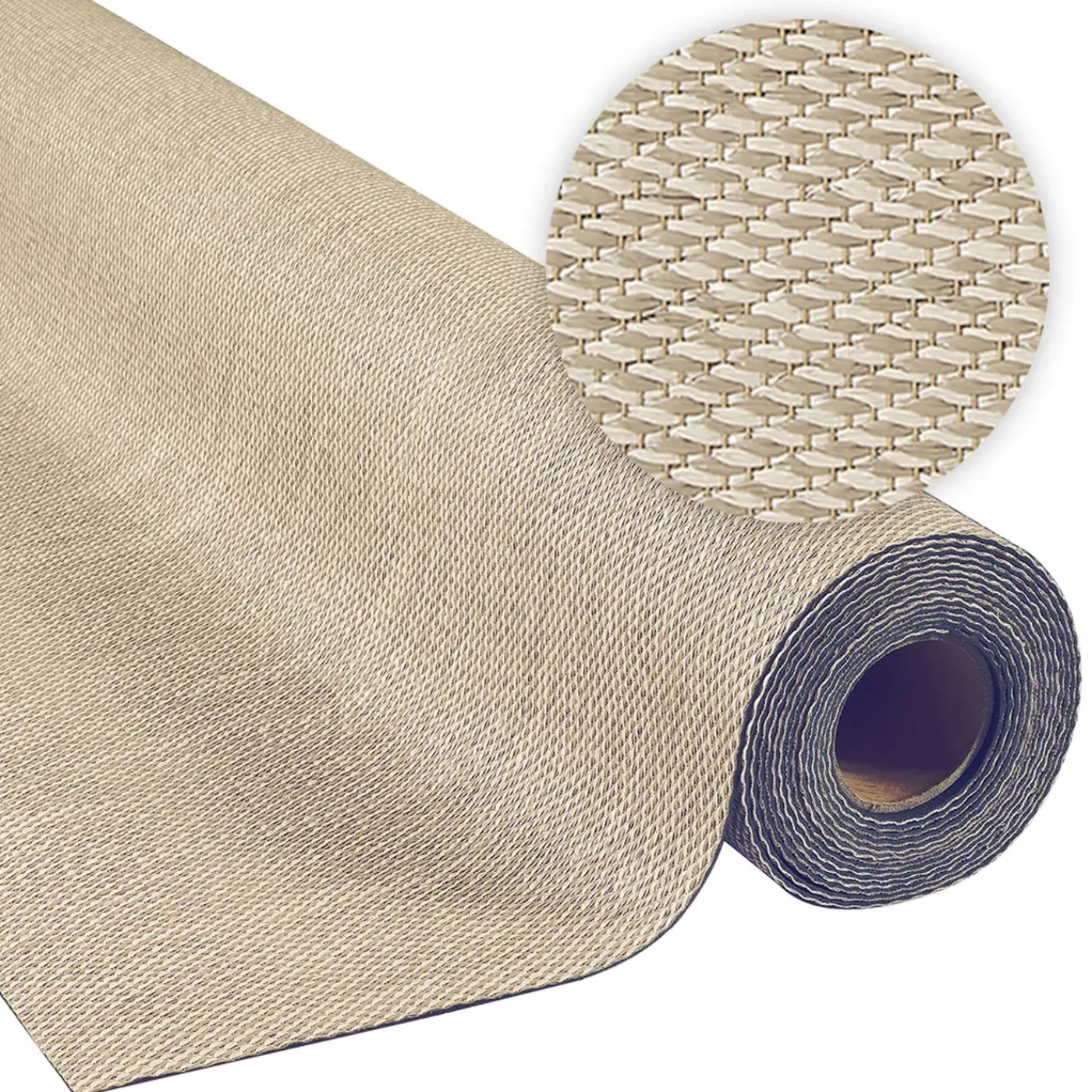 Storesdeco - Vinylvloer, Kamerbreed Tapijt, Beige 200x400 Cm