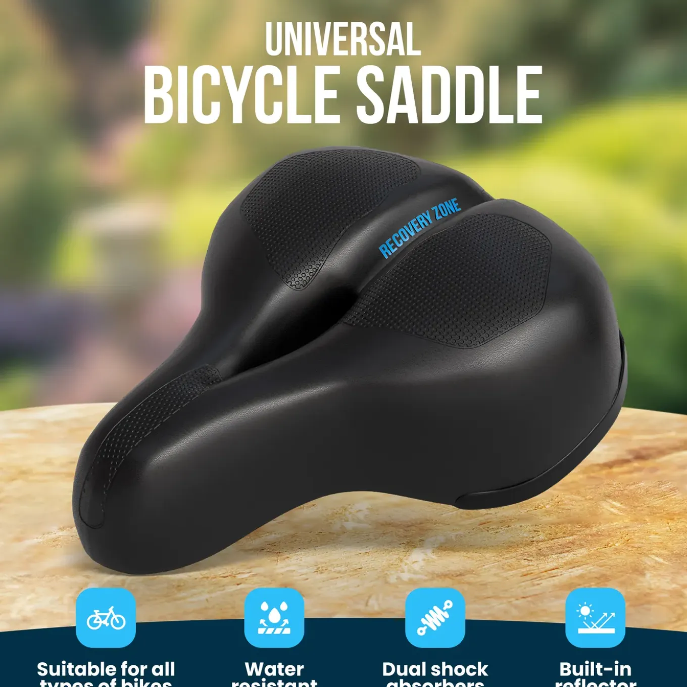 Strex Fietszadel - Unisex - Extra Comfortabel - Ventilerend