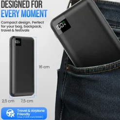 Strex Powerbank - 27.000 Mah - 22.5w Snellader - Usb-a/usb-c - O.a. Voor Iphone/samsung