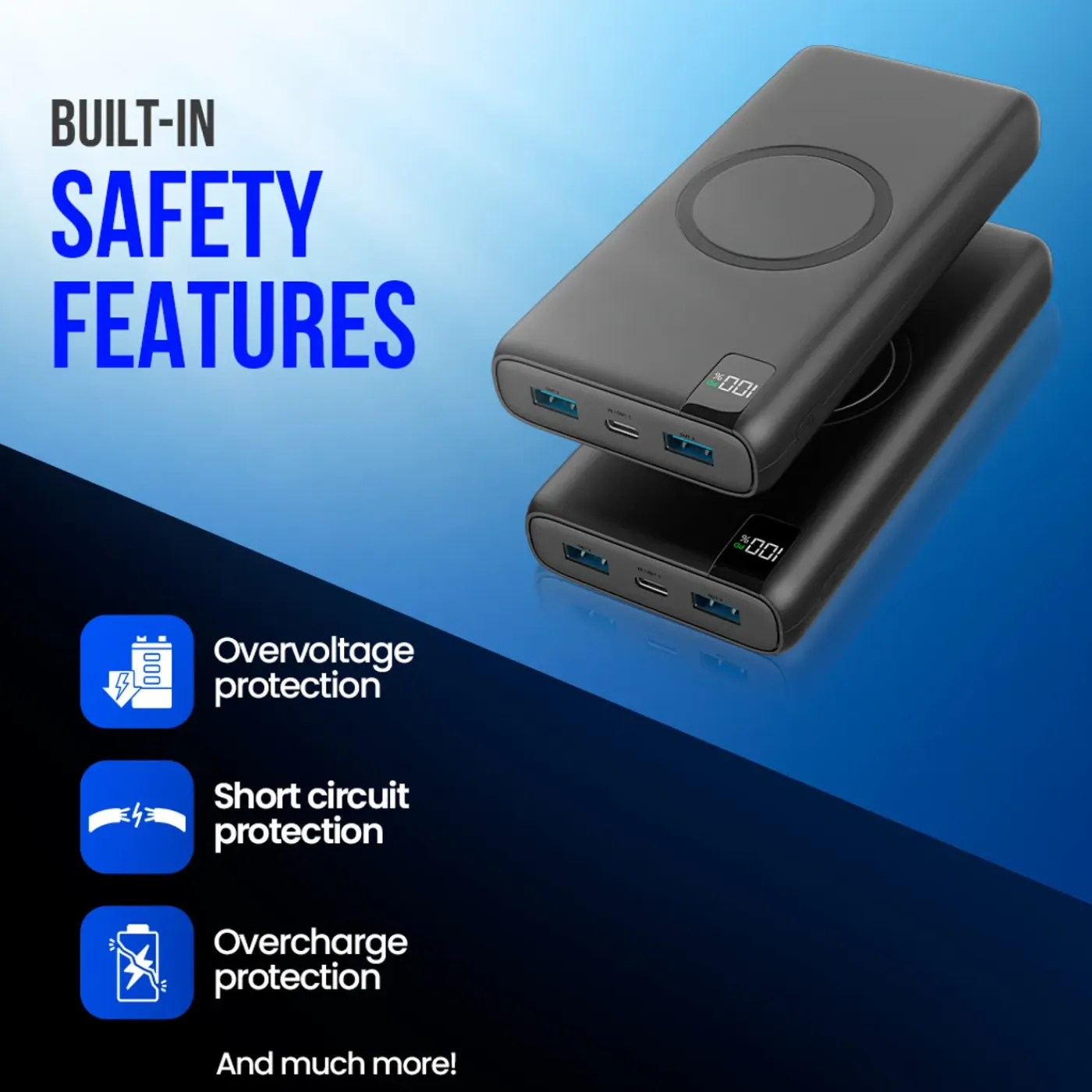 Strex Powerbank Met Draadloze Qi Snellader - 27.000 Mah - 22.5w - O.a. Voor Iphone/samsung