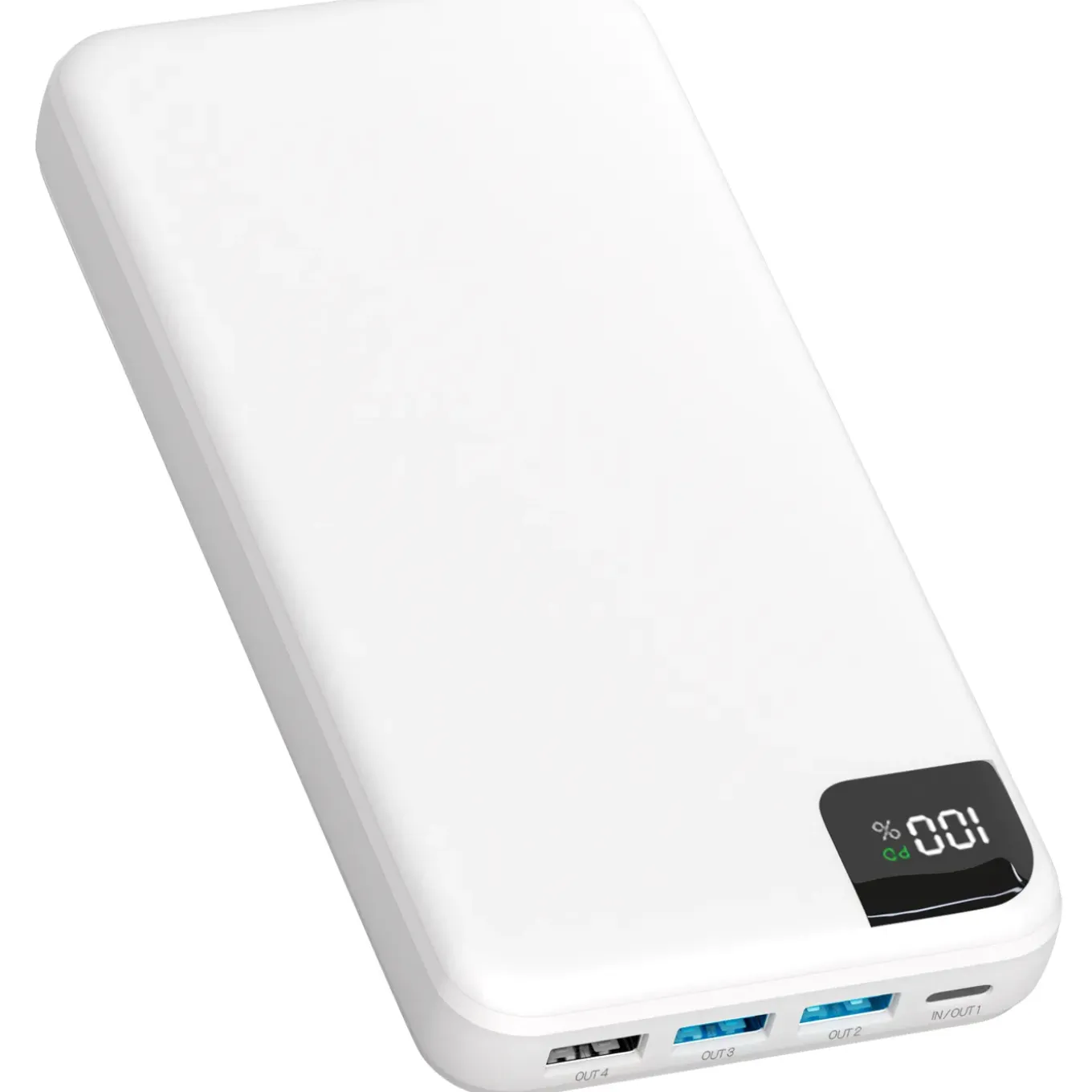 Strex Powerbank Wit - 27.000 Mah - 22.5w Snellader - Usb-a/usb-c - O.a. Voor Iphone/samsung