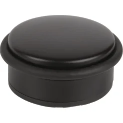 Suki deurstopper - zwart - rvs - diameter 105mm, hoogte 45mm