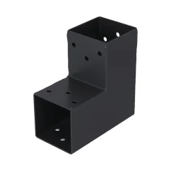 Suki Hoekverbinder 90 Graden - 2 Aansluitingen - Verzinkt Staal - Antraciet - 71x71mm - Type A - CE
