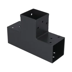 Suki Pergolaverbinder - T-vorm - 3 aansluitingen - verzinkt staal - antraciet - 71x71mm - G - CE