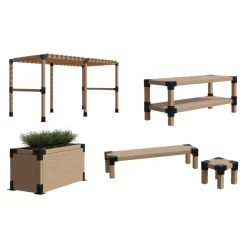 Suki T-verbinder Hout - 75 graden - Verzinkt Staal - Antraciet - 71x71mm - Type I - CE