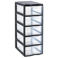Sundis ladesysteem zwart transparant 5x8L