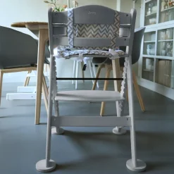 Sunny Fynn Kinderstoel Van Hout - Vanaf Ca. 9 Maanden - Grijs - 55,5 X 55 X 80 Cm