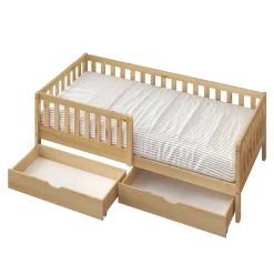 Sunny Isa Kinderbed Van Hout - Kajuitbed Met 2 Lades - Zonder Matras - 206x98cm