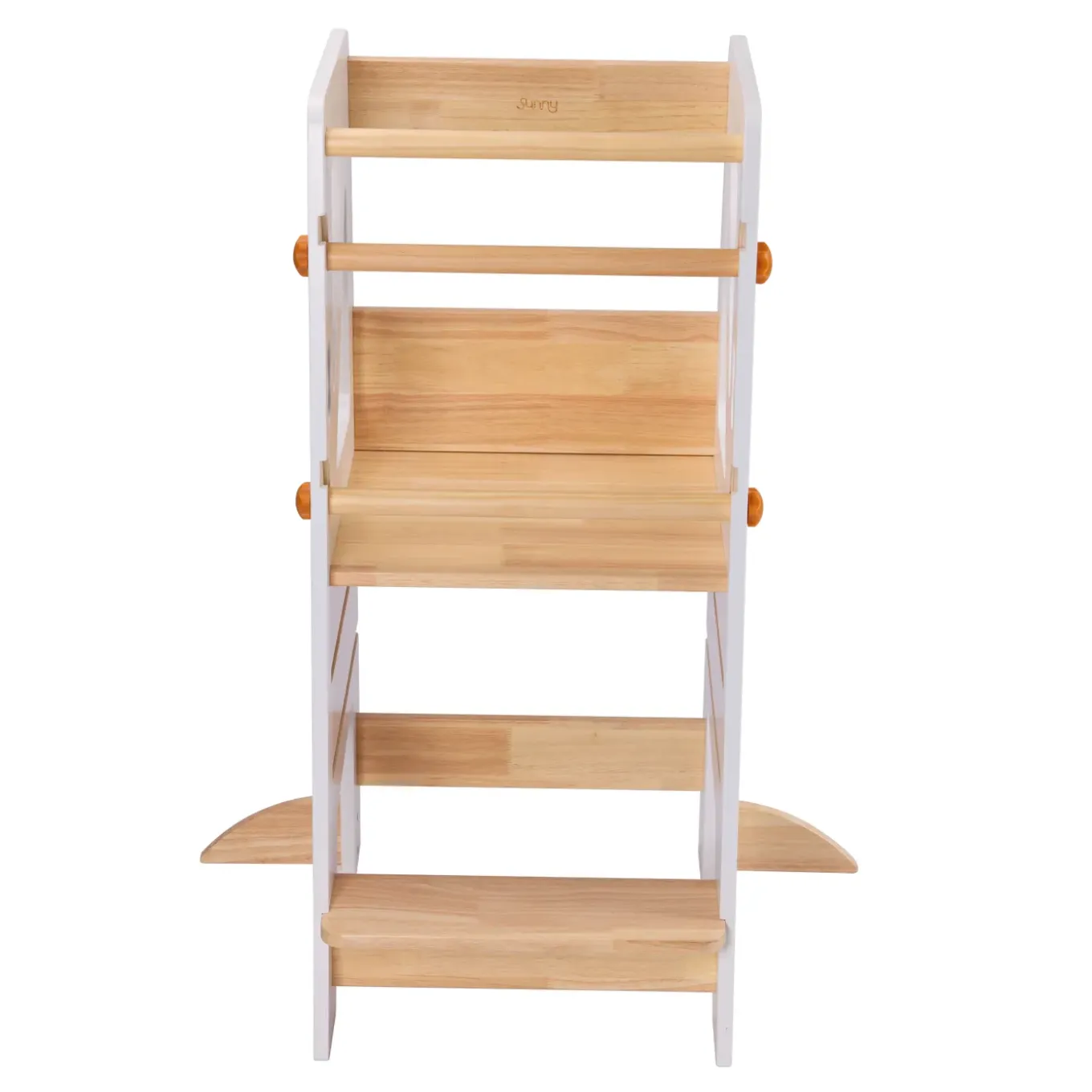 Sunny Liv Leertoren - Platform Met 3 Treden - Beige/wit - 44 X 40 X 90 Cm