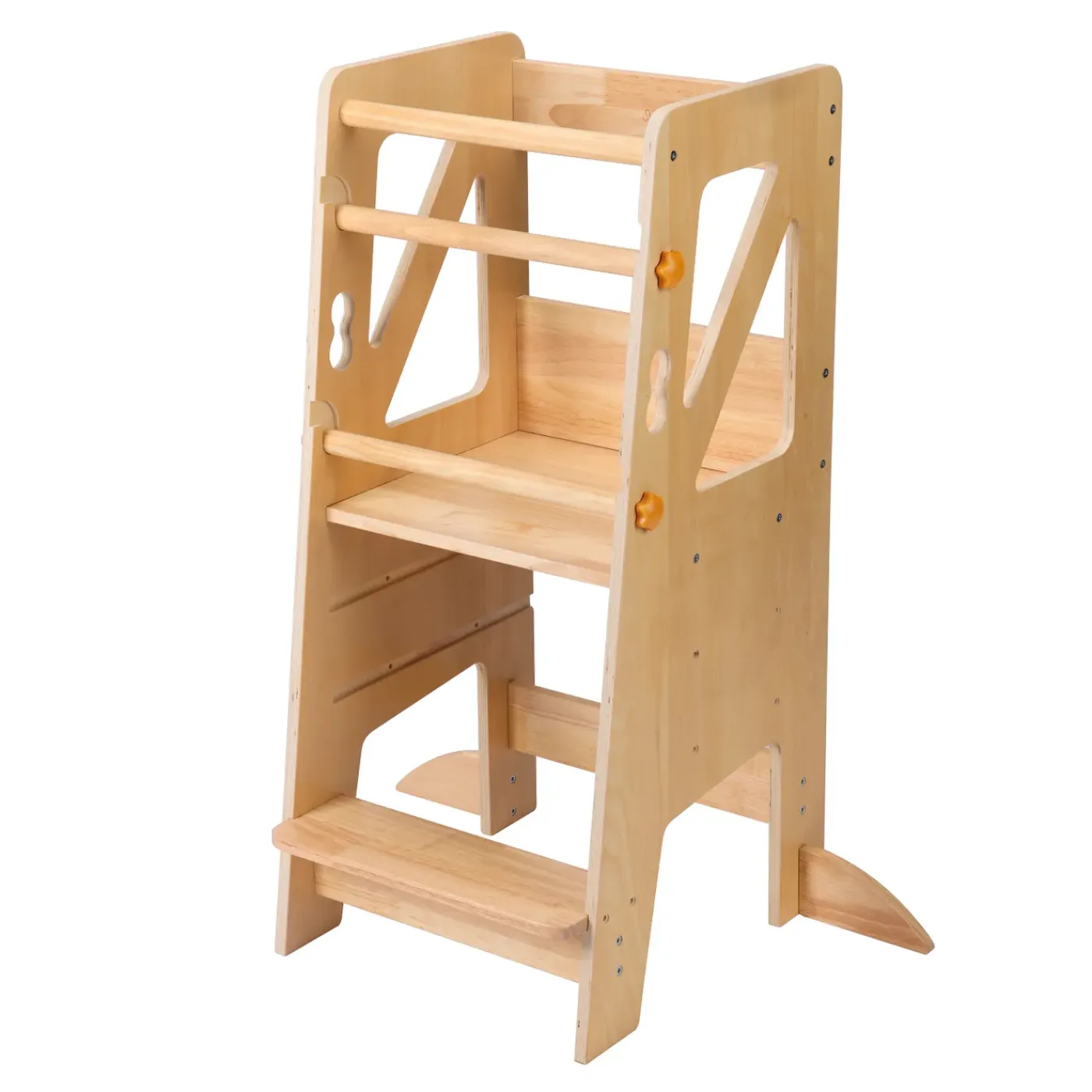 Sunny Liv Leertoren - Platform Met 3 Treden - Natuurlijke Kleuren - 44 X 40 X 90 Cm