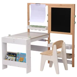 Sunny Olivia Teken- En Knutseltafel Van Hout - Wit/beige