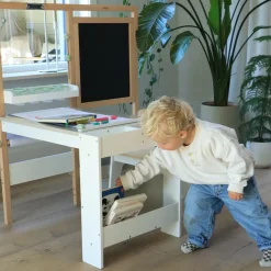 Sunny Olivia Teken- En Knutseltafel Van Hout - Wit/beige