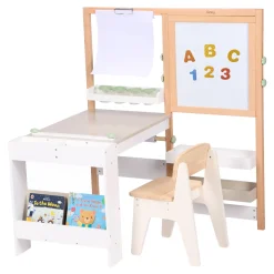 Sunny Olivia Teken- En Knutseltafel Van Hout - Wit/beige
