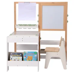Sunny Olivia Teken- En Knutseltafel Van Hout - Wit/beige