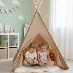 Sunny Vera Tipi Tent Voor Kinderen - Speeltent Met Ramen - Beige