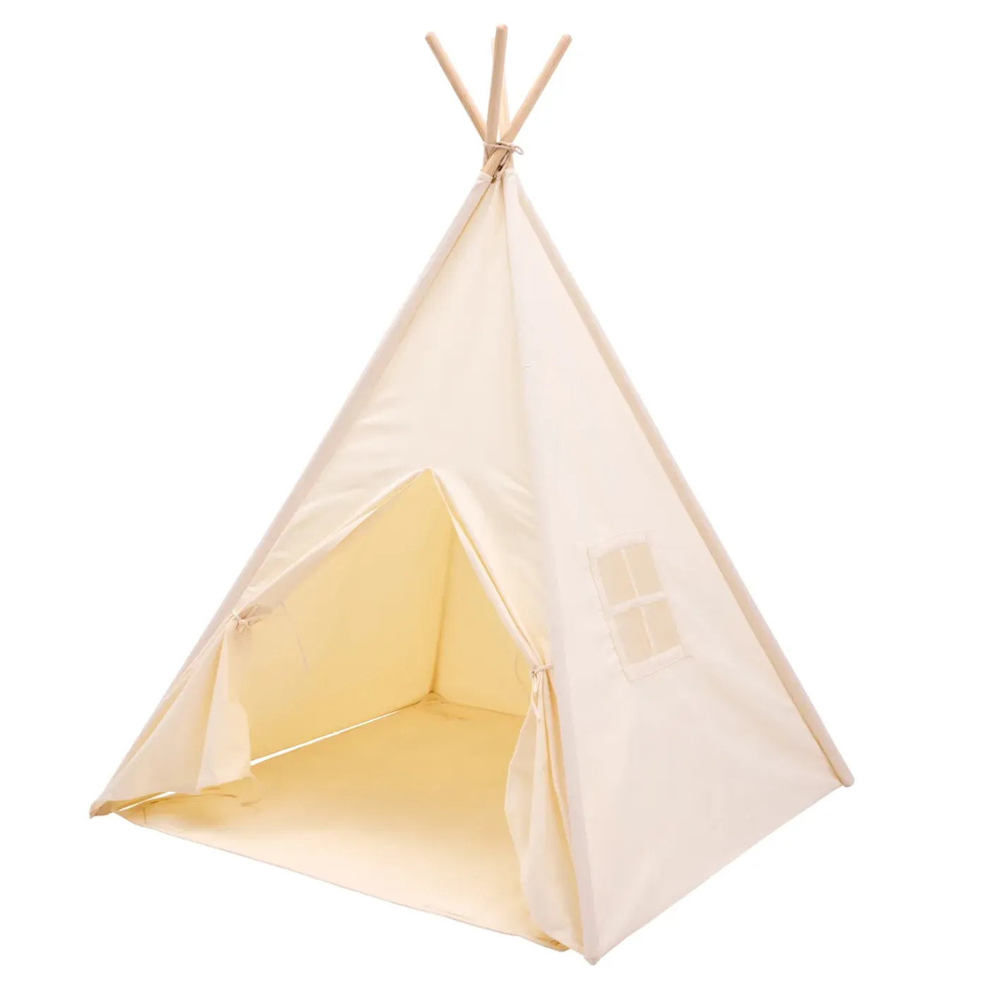 Sunny Vera Tipi Tent Voor Kinderen - Speeltent Met Ramen - Crème